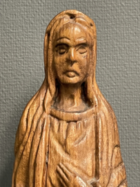 Heiligenbeeld Maria, Duits houtsnijwerk, 53 cm, jaren 30 (10)