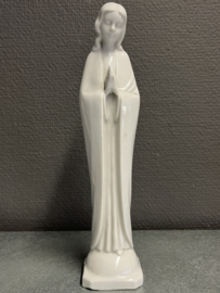 Heiligenbeeld Maria, porselein. 23 cm (3)