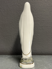 Heiligenbeeld Maria O.L.V Lourdes, porselein, 21cm (2)