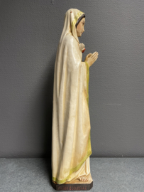 Heiligenbeeld Maria Rosa Mystica 47 cm, hout, 1980 (2)