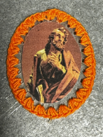 scapulier met afbeelding van St. Jacobus de Meerdere, 5.5 CM