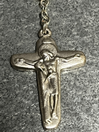 Rozenkrans Maria Onze lieve Vrouw van  Lourdes , lengte 44 cm.