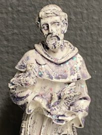 Heiligenbeeld  Franciscus van Assisi, 13 cm, weerbeeldje (3)