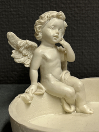 Bakje met engel, Resin 10 x 12 cm (5)