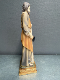 Heiligenbeeld Jozef de arbeider, werkman, resin, 23 cm (4)