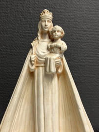 Heiligenbeeld Maria met kind, gips, 25,5 x 20 cm (2)