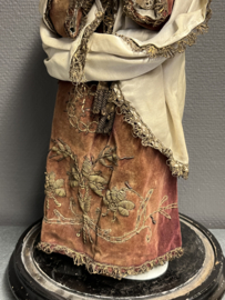 Heiligenbeeld Maria en Maria Magdalena, houten polychroom beelden, 40 cm, ca. 1860 (G)