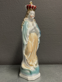 Heiligenbeeld Maria Halve Maan en Slang, porselein, 1850 (2)