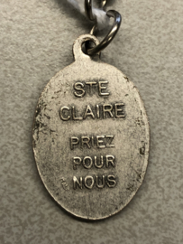 Devotiemedaille Clara van Assisi, 2 cm