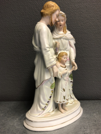 Heiligenbeeld heilige Familie, biscuit porselein, 25 cm (4)