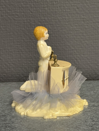 Communicant, taart versiering jaren 30, 10 cm, celluloid (8)