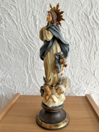Heiligenbeeld Maria Hemelvaart Met Engelen