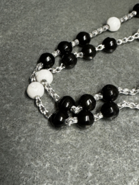 Rozenkrans OLV Czestochowa, kunststof kralen, 40 cm