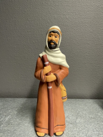 Tocht naar Bethlehem, Terracotta, 21 cm, zwangere Maria (9)