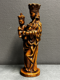 Heiligenbeeld van Maria Onze Lieve Vrouw met Kind Jezus – handbeschilderd verzwaard gips