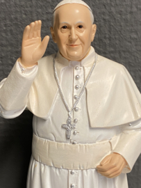 Beeld Paus Franciscus, 20 cm hoog, resin,(3)