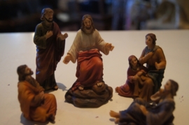 Bergrede van Jezus, 5 delen, resin ca. 9 cm (3)