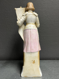 Heilige Jeanne D'arc, biscuit porselein, 27 cm, eind 1800 (10)