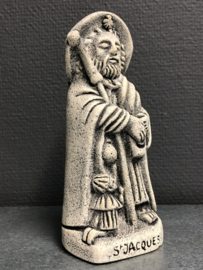 Heiligenbeeld Jacobus de Meerdere, granietsteen 18 cm (5)