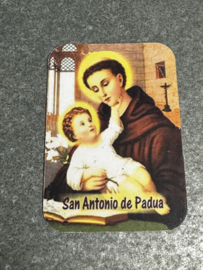 Koelkastmagneet  heilige Antonius van Padua 6.5x4.5 CM
