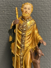 Heiligenbeeld Gilles,  16 cm hoog resin (4)