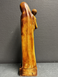 Heiligenbeeld Maria met Kind Jezus – Gips, ca. midden 20e eeuw