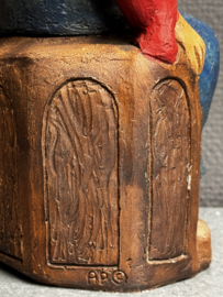 Heiligenbeeld  Maria, Hertogin van Drenthe – Verzwaard gips, handbeschilderd