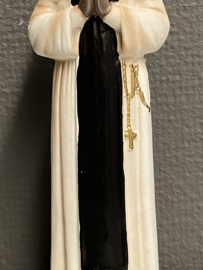 Heiligenbeeld Martinus de Porres, gips 20 cm (3)