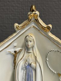 Maria OLV van Lourdes kapel, porselein, 15 x 12 cm, 1930 (8)