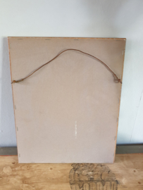 Kader Joris en de draak zijde geborduurd 1960 34x28 CM (37)