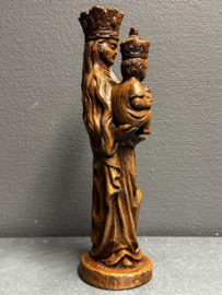 Heiligenbeeld van Maria Onze Lieve Vrouw met Kind Jezus – handbeschilderd verzwaard gips