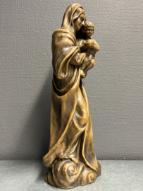 Heiligenbeeld Maria met kind, was, 38 cm (2)