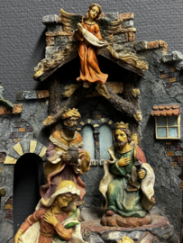 Kerststal met 10 vaste figuren