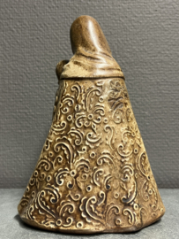 Heiligenbeeld Maria met kind (Tronende Madonna), gips, 18 cm (2)