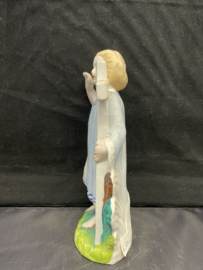 Kindje Jezus, gerestaureerd beeldje 16 cm, biscuit porselein 1900 (1)