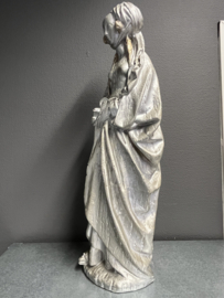 Heiligenbeeld Maria Magdalena met zalfpot, 57 cm, gips, 1930  (10)