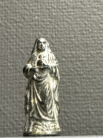 Zakheiligdom Maria heilig hart, tin, 2.5 CM