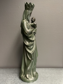 Heiligenbeeld Maria O.L.V met kind, gips, 48 cm, 1900 (0)