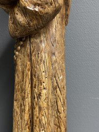 Antonius heilige 63 cm hoog. gips houtlook uit klooster hasselt (G) kleine beschadigingen.