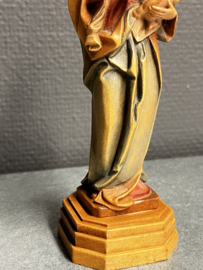 Maria met kind, houtsnijwerk, 17 cm, Lindehout (3)