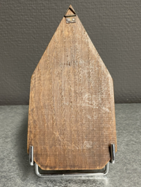 Wijwater bakje, Alfa en Omega, Koper en hout, 17 cm (8)