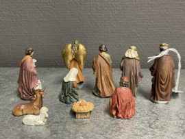 Kerst groep, 10 delen, resin, 5.5  cm (9)
