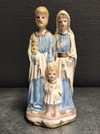 Heiligenbeeld heilige Familie, biscuit porselein, 13cm, 1880 (2)