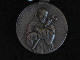 Devotie medaille Antonius en Franciscus rond
