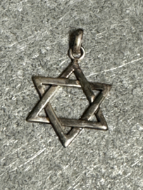 Davidster, 2 CM, zilver.