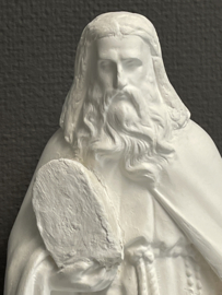 Mozes, met 10 geboden bord, gips, 43 cm (0)