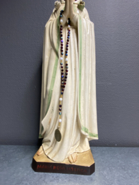 Heiligenbeeld Maria Rosa Mystica, hout 47 cm uit 1990 (2)