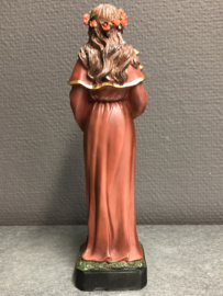 Heiligenbeeld Rosalia van Palermo, resin, 21 cm (8)