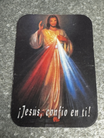 Koelkastmagneet  Jezus Barmhartig., 6.5x4.5 CM