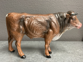 Os voor kerststal, papier mache, 10 x 18 cm, beschadigd! (9)